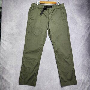 Tommy Hilfiger Pants Mens 36x32 Green Wide Fit Chino Stretch Belted Casual